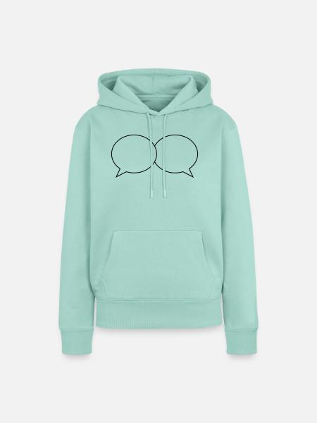 sprechblasen chat - Frauen Premium Bio Hoodie - Mint