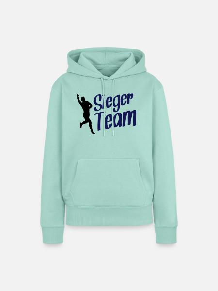 fussball sieger team design - Frauen Premium Bio Hoodie - Mint 