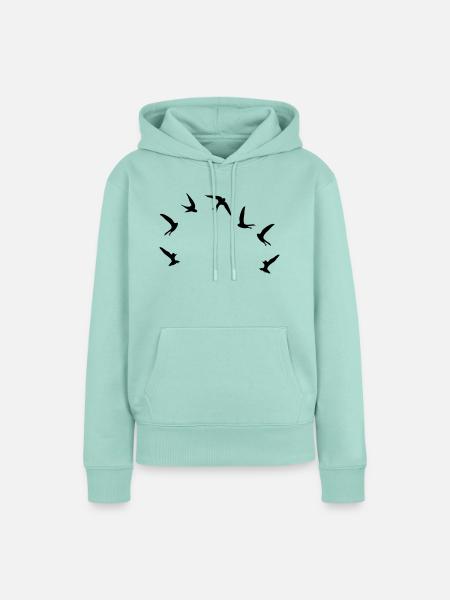 Mauersegler / swifts (1c) - Frauen Premium Bio Hoodie - Mint