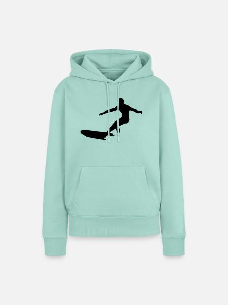 surf - Frauen Premium Bio Hoodie - Mint 