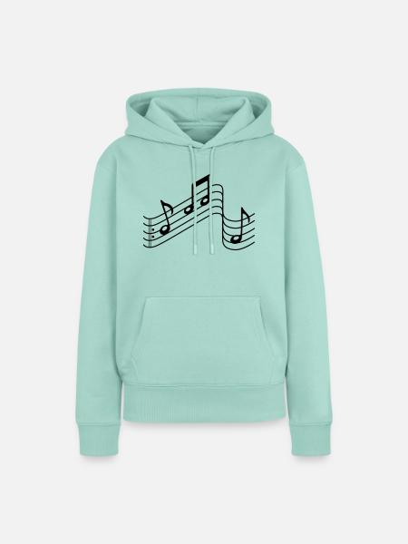 musik - Frauen Premium Bio Hoodie - Mint 