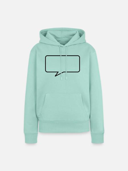 Talking bubble - Frauen Premium Bio Hoodie - Mint 