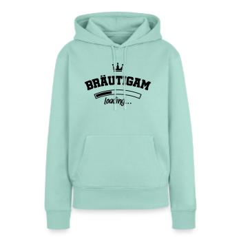 braeutigam loading design - Frauen Premium Bio Hoodie - Mint  - Vorne - Julia (174cm)
