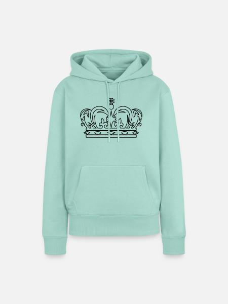 DE - Krone - Frauen Premium Bio Hoodie - Mint