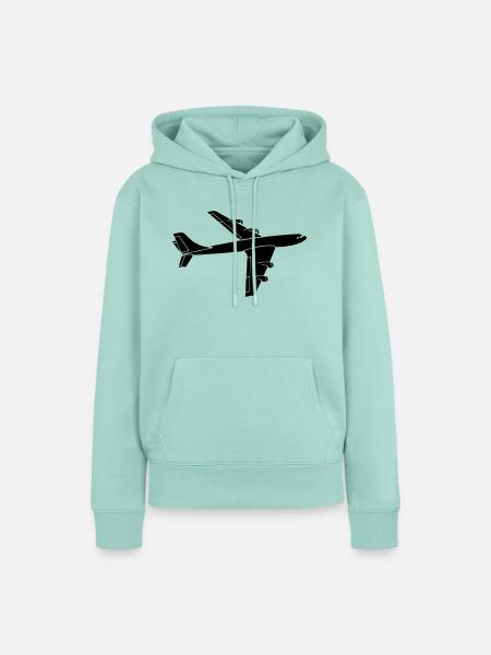 airplane - Frauen Premium Bio Hoodie - Mint 