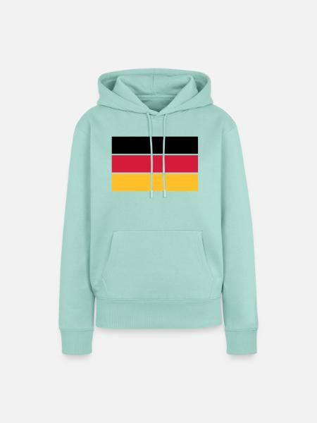 deutschland_50 - Frauen Premium Bio Hoodie - Mint