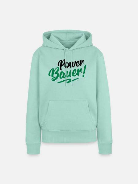 bauer power - Frauen Premium Bio Hoodie - Mint