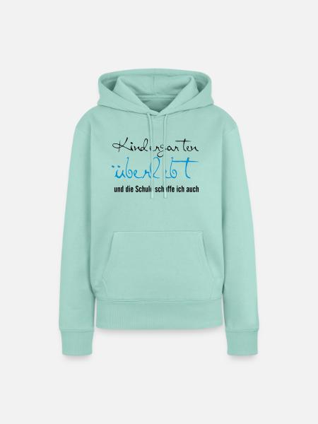Kindergarten überlebt - Frauen Premium Bio Hoodie - Mint