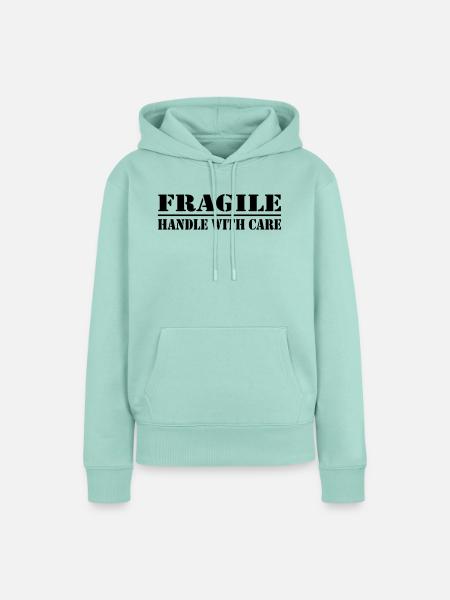 fragile - Frauen Premium Bio Hoodie - Mint 