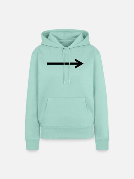 arrow left - Frauen Premium Bio Hoodie - Mint