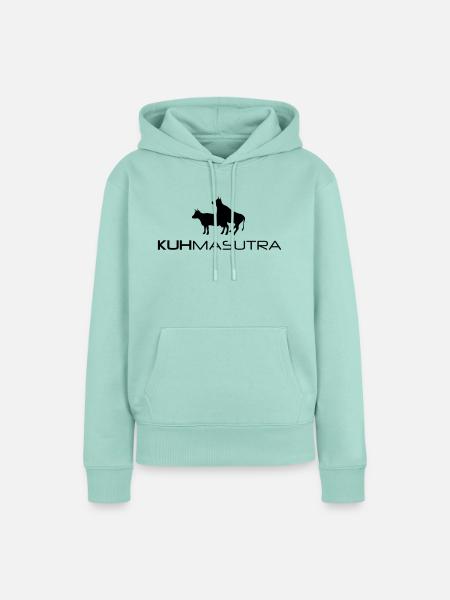 Kuh-masutra Kamasutra Schweiz Kuh - Frauen Premium Bio Hoodie - Mint
