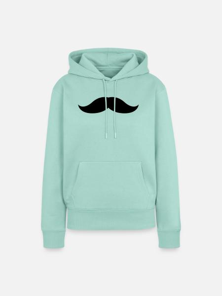 Moustache 4 - Frauen Premium Bio Hoodie - Mint 