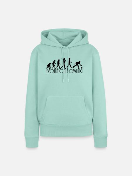 evolution Bowling - Frauen Premium Bio Hoodie - Mint