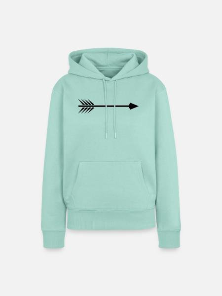pfeil - Frauen Premium Bio Hoodie - Mint 