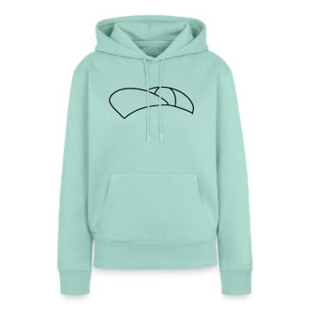 cool kappe hut muetze capy kopfbedeckung design cl - Frauen Premium Bio Hoodie - Mint  - Vorne - Julia (174cm)
