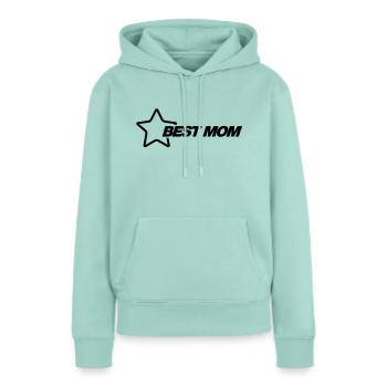 Best Mom - Frauen Premium Bio Hoodie - Mint  - Vorne - Julia (174cm)