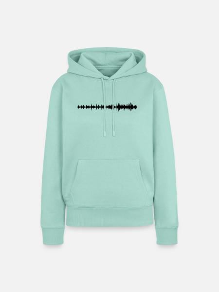 Waveform - Frauen Premium Bio Hoodie - Mint 