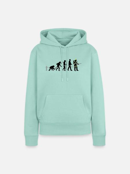 evolution_feuerwehrmann_032015_a_3c - Frauen Premium Bio Hoodie - Mint