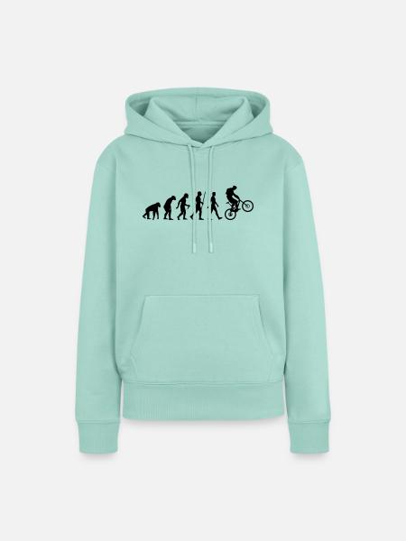Evolution Mountainbike - Frauen Premium Bio Hoodie - Mint