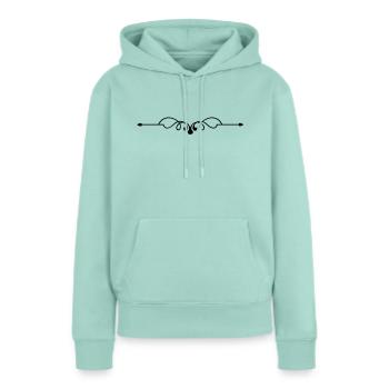 Ornament symbol - Frauen Premium Bio Hoodie - Mint  - Vorne - Julia (174cm)