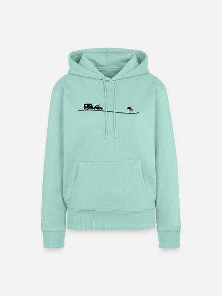 Auto Camping - Frauen Premium Bio Hoodie - Mint 