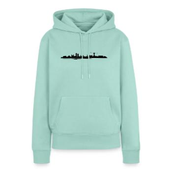 Skyline - Rio de Janeiro - Frauen Premium Bio Hoodie - Mint  - Vorne - Julia (174cm)
