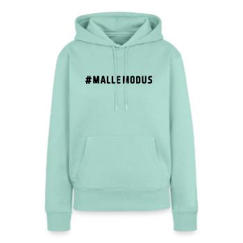 malle modus - Frauen Premium Bio Hoodie - Mint  - Vorne - Julia (174cm)