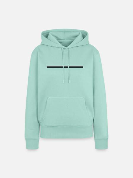 double_stroke_f1 - Frauen Premium Bio Hoodie - Mint