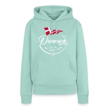 DANMARK - Ma résidence secondaire - w - Sweat à capuche Premium bio Femme - menthe  - Devant - Julia (174cm)