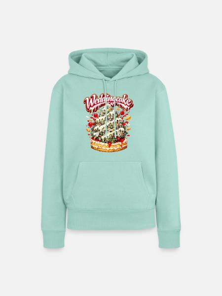 Wedding Cake Graffiti Bud Art Print - Frauen Premium Bio Hoodie - Mint 
