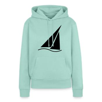 Regatta 1 - Frauen Premium Bio Hoodie - Mint  - Vorne - Julia (174cm)