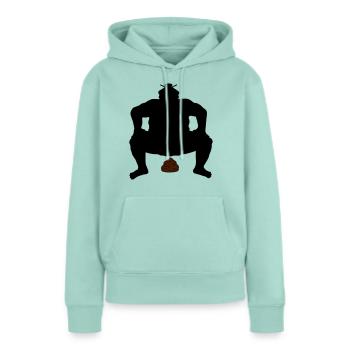 Tas de lutte sumo - Sweat à capuche Premium bio Femme - menthe  - Devant - Julia (174cm)