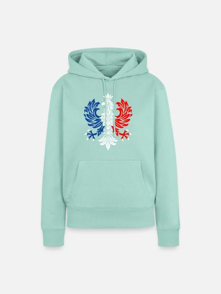Trikolore-Adler-Emblem - Frauen Premium Bio Hoodie - Mint 
