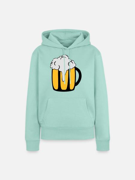 Bierglas - Frauen Premium Bio Hoodie - Mint