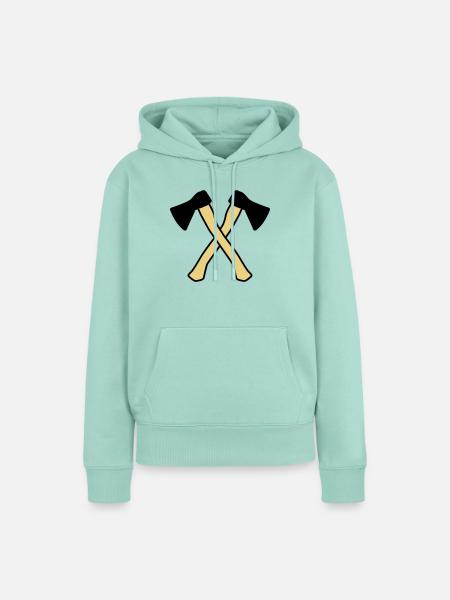 aexte icon - Frauen Premium Bio Hoodie - Mint 