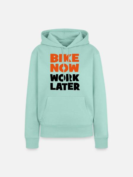 Motorrad - Frauen Premium Bio Hoodie - Mint