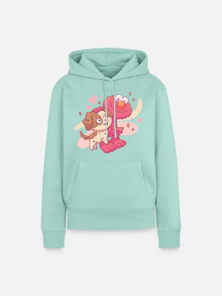 Sesamstraße Tango und Elmo zusammen - Frauen Premium Bio Hoodie - Mint 