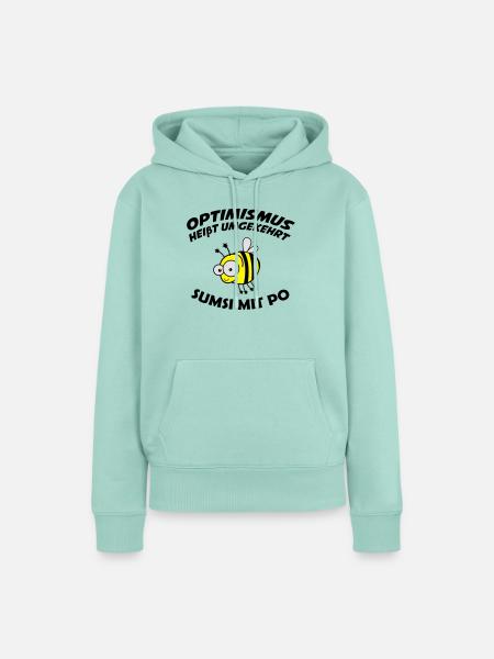 sumsi_mit_po_01 - Frauen Premium Bio Hoodie - Mint