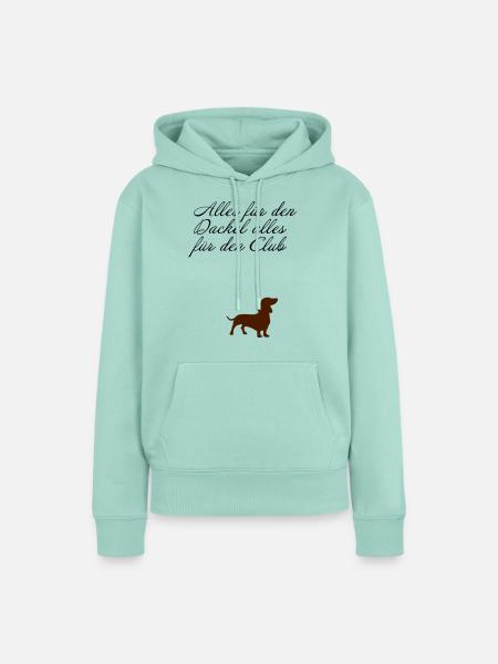 Dackel - Frauen Premium Bio Hoodie - Mint