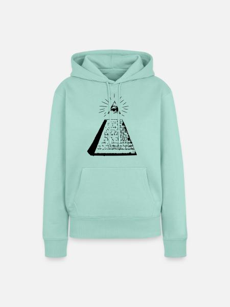 Pyramide - Frauen Premium Bio Hoodie - Mint