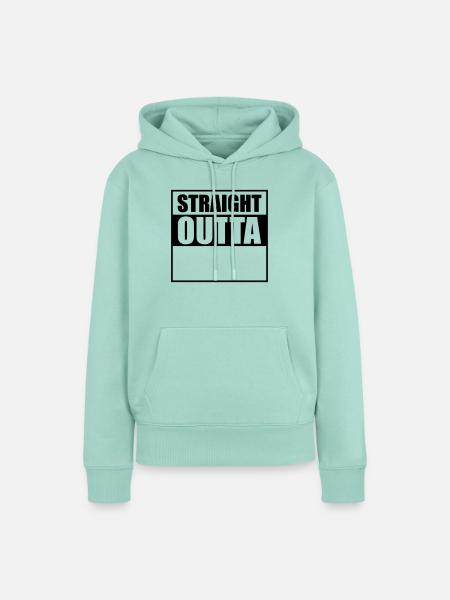 straight outta design - Frauen Premium Bio Hoodie - Mint