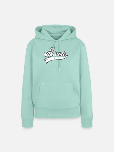 miami florida - Frauen Premium Bio Hoodie - Mint