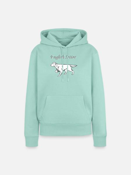 English Setter vorstehend - Frauen Premium Bio Hoodie - Mint