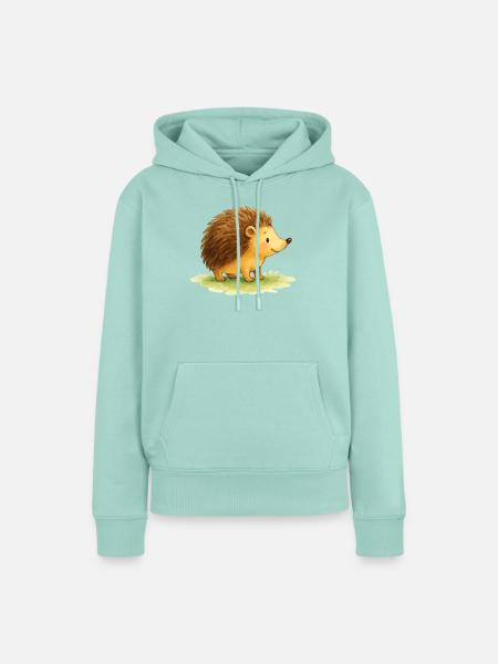 Igel Comic - Frauen Premium Bio Hoodie - Mint