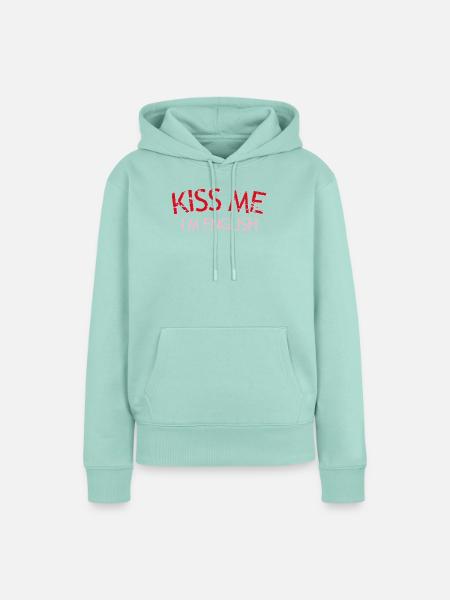 Küss mich, ich bin Engländer - Frauen Premium Bio Hoodie - Mint 