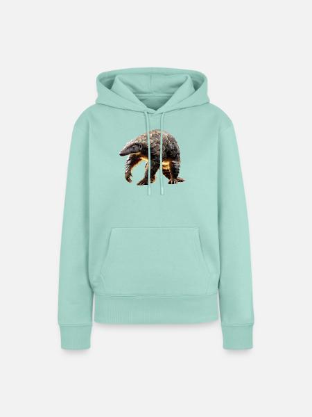 Pangolin Schuppentier Tannenzapfentier Pangoline - Frauen Premium Bio Hoodie - Mint