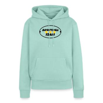 Basketballmannschaft - Frauen Premium Bio Hoodie - Mint  - Vorne - Julia (174cm)