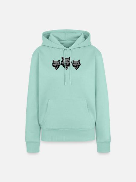 Wolf Team Rudel - Frauen Premium Bio Hoodie - Mint