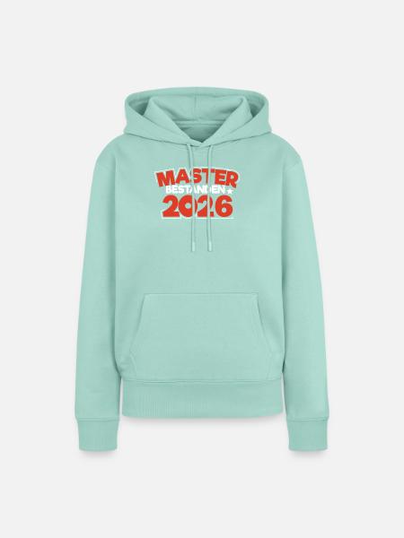 Master 2026 Masterabschluss Promotion Sponsion - Frauen Premium Bio Hoodie - Mint 