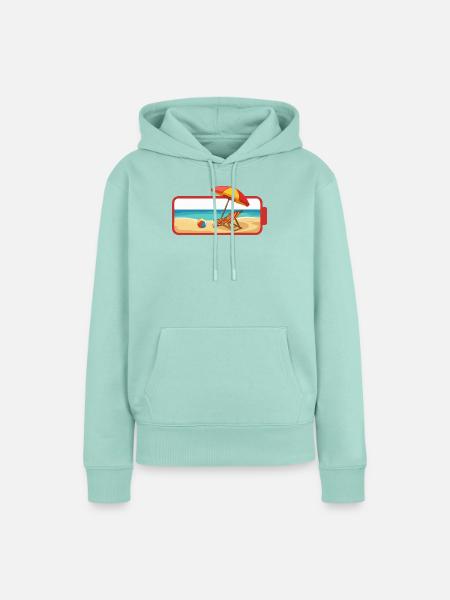 Sommer-Strandschirmstuhl - Frauen Premium Bio Hoodie - Mint 